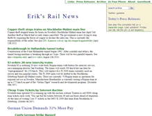 Tablet Screenshot of eriksrailnews.com